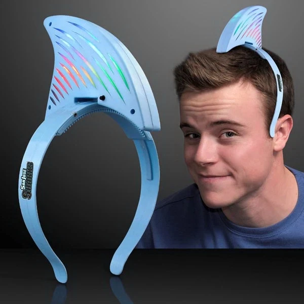 Light up LED Shark Fin Headband 1