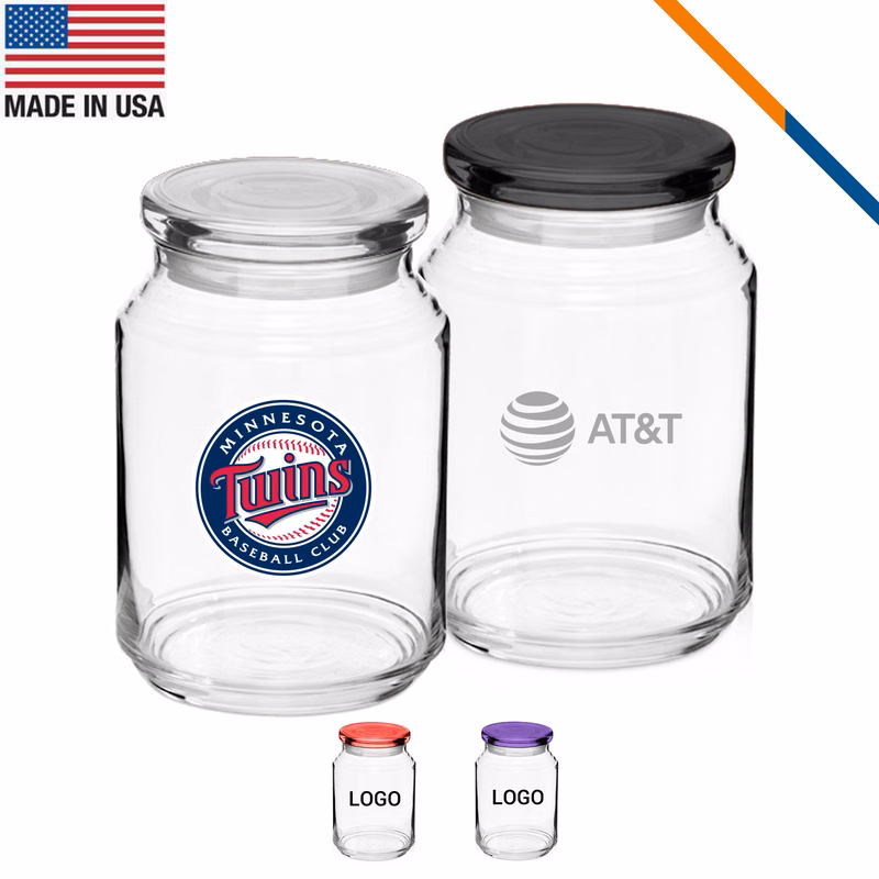 ARC Ryder Flat Lid Candy Jars - 26 OZ.