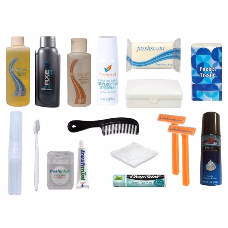 Men's Hygiene Kits - 17 Piece