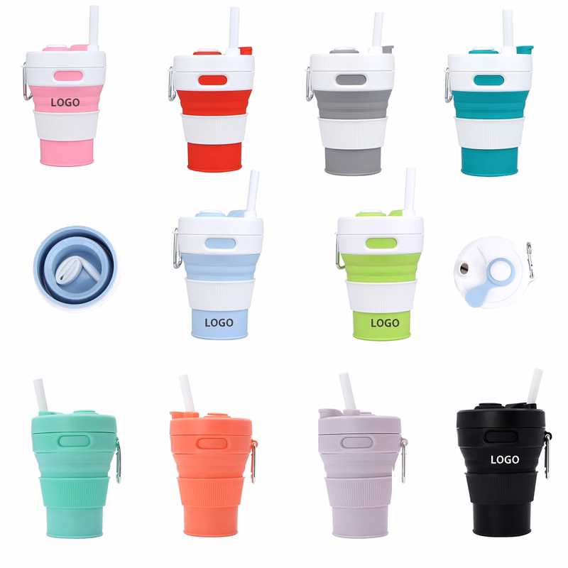 15oz Silicone Collapsible Foldable Coffee Cup
