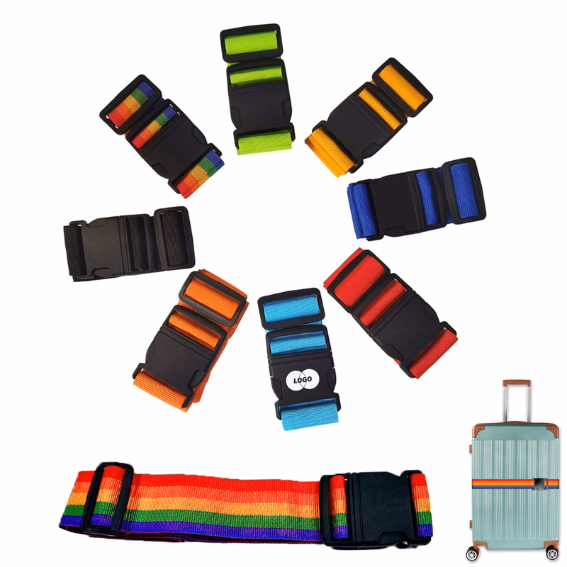 Adjustable Rainbow Luggage Strap for Suitcases