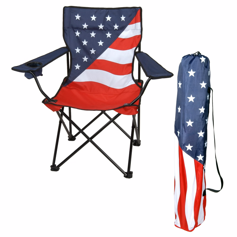 Patriotic USA Folding Chair w/Carrying Case