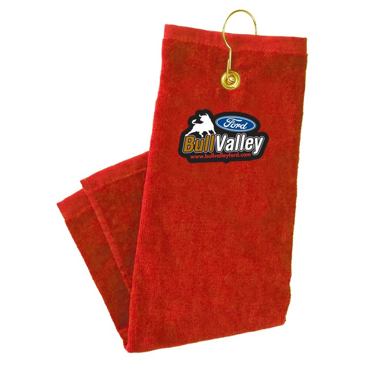 Golf Towel w/ Woven Patch "Elite" Weave 1
