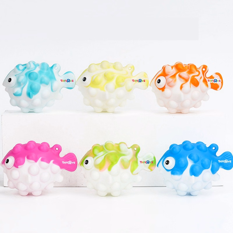 Globefish Shaped Push Pop Bubble Anti Stress Ball