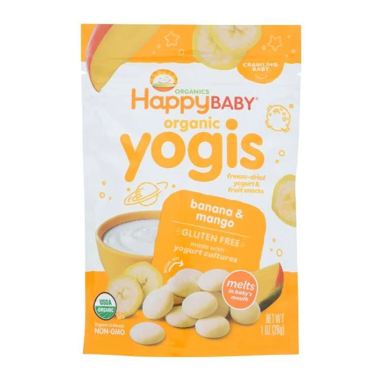 Happy Baby Snack Yogurt Bites - Banana Mango 8pk 1