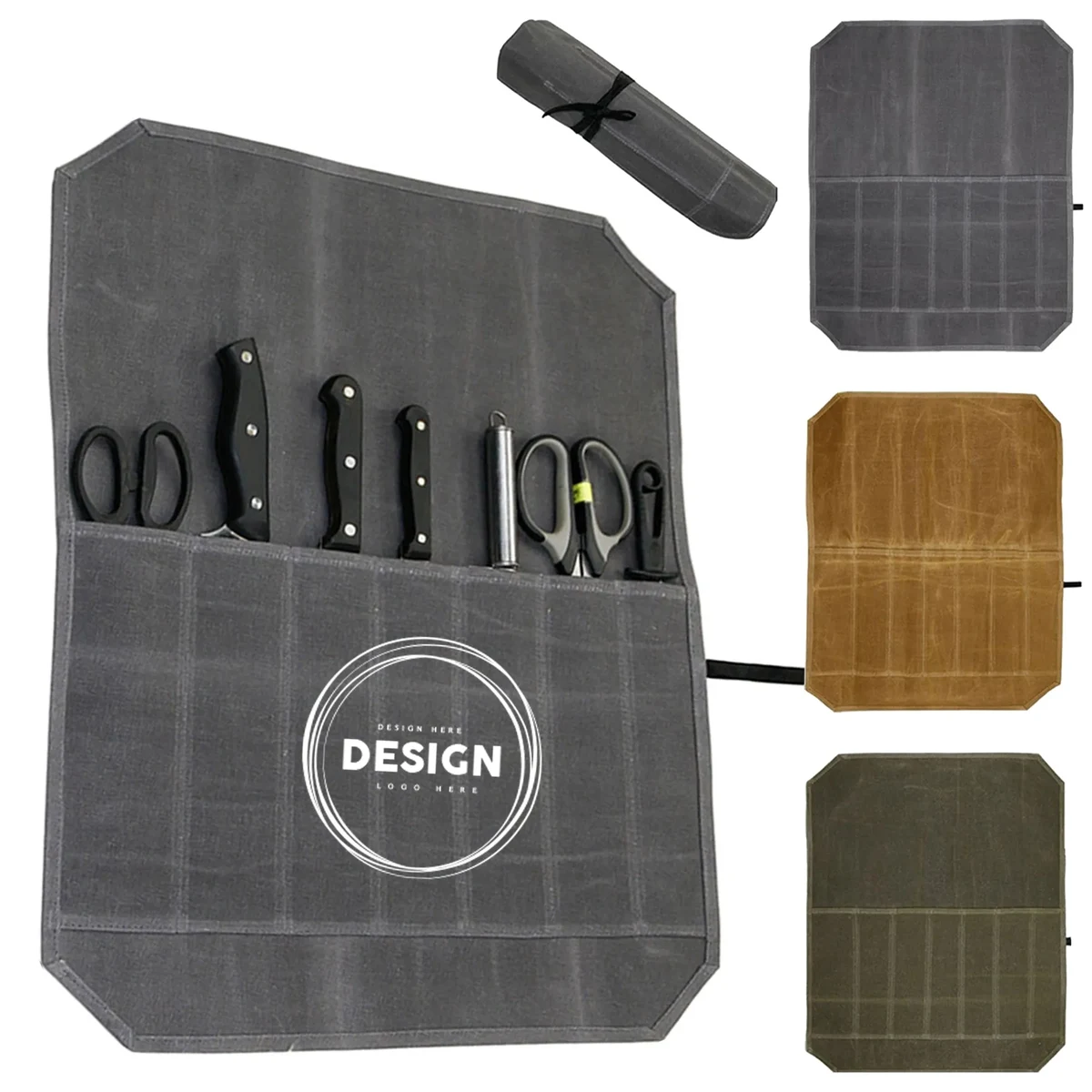 Portable Chef Knife Roll Storage Bag 1