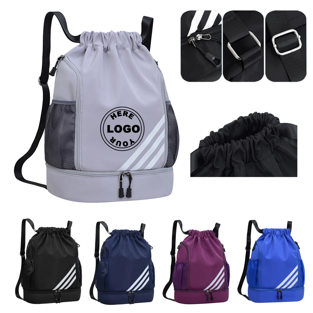 Sports Drawstring Shoulder Bag 1