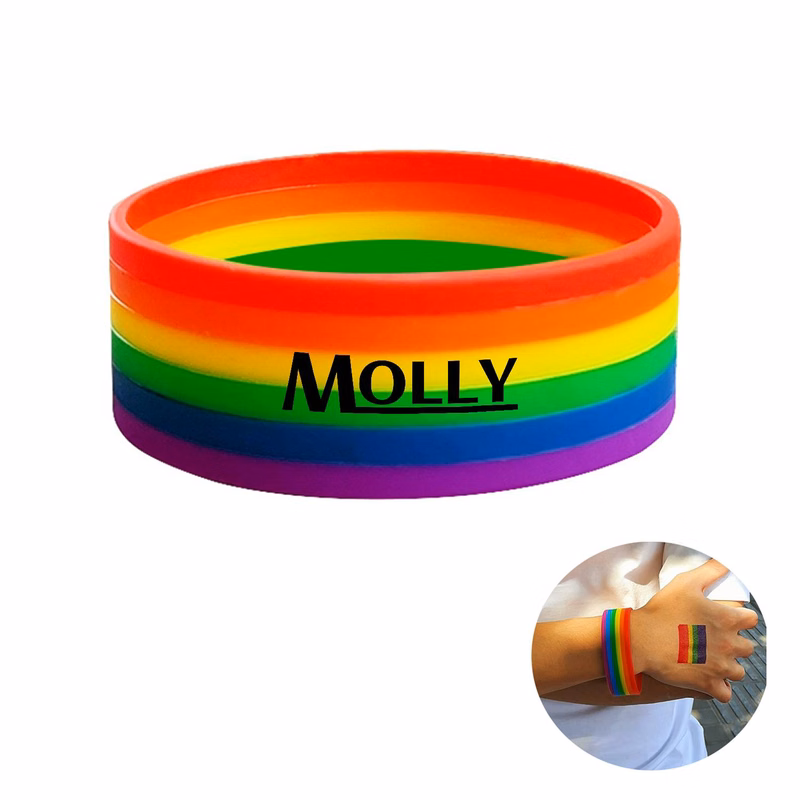 Rainbow Silicone WristBands