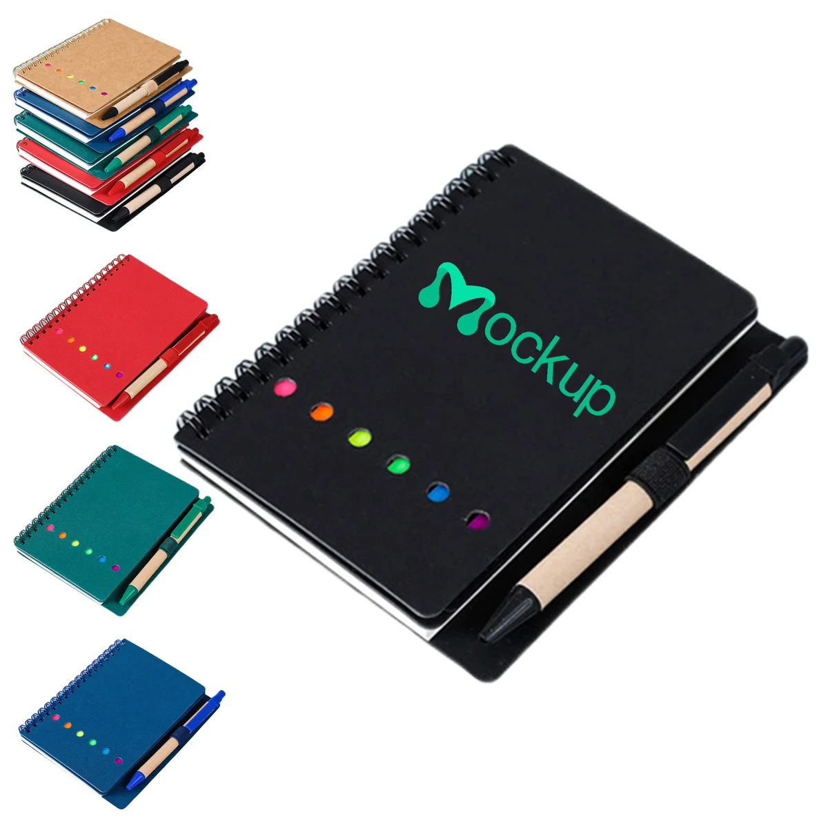 Colored Index Tab Spiral Notebook 1