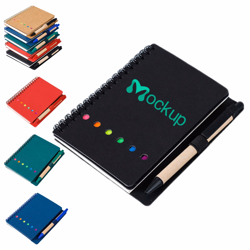 Colored Index Tab Spiral Notebook