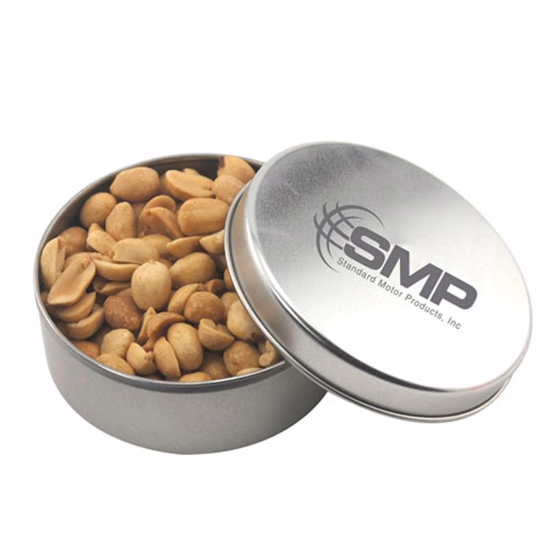 Round Tin with Peanuts