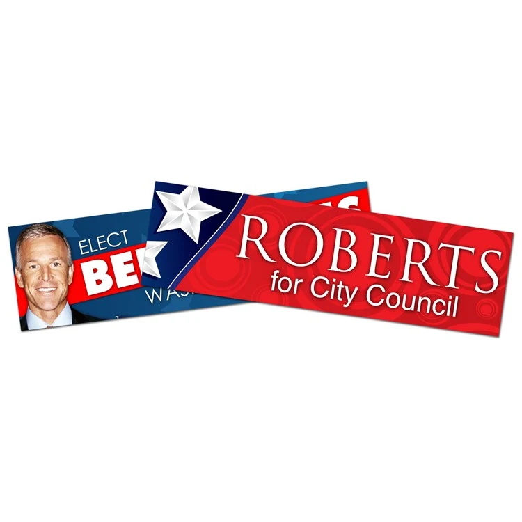 Political Campaign Bumper Sticker / Decal - 8.625x2.5 1