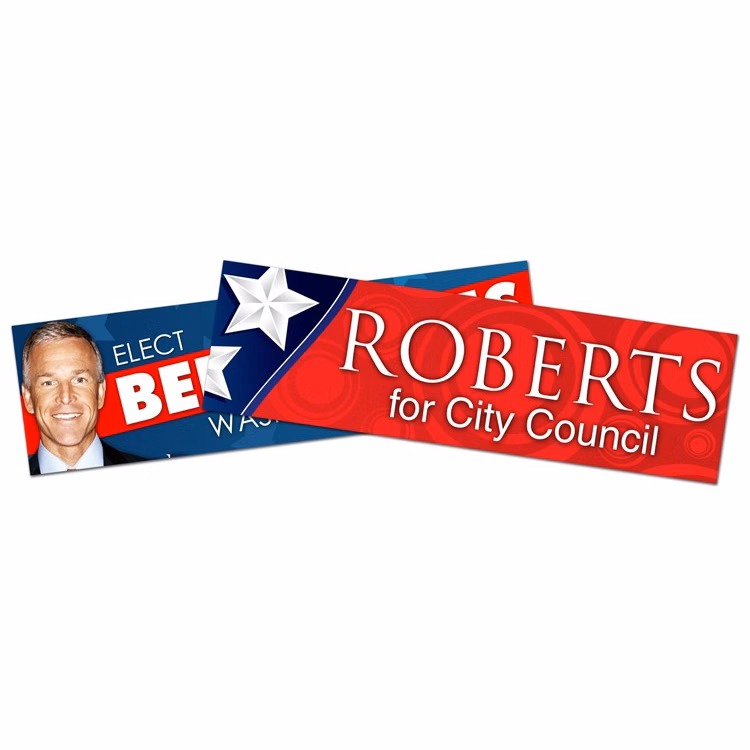 Political Campaign Bumper Sticker / Decal - 8.625x2.5