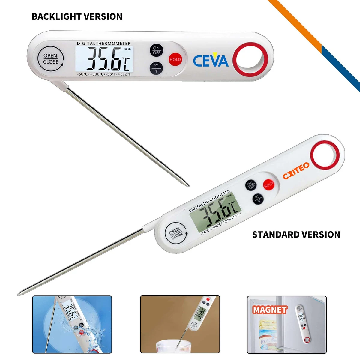 Stacey Foldable Digital Food Thermometer 1