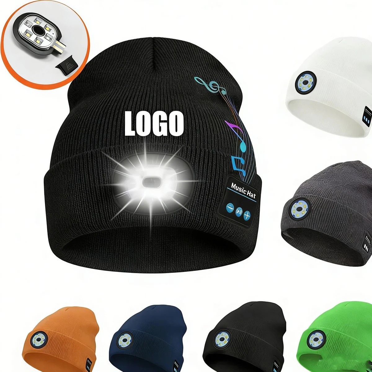 Light Up Beanie Wireless Hat with Colorful LED 1
