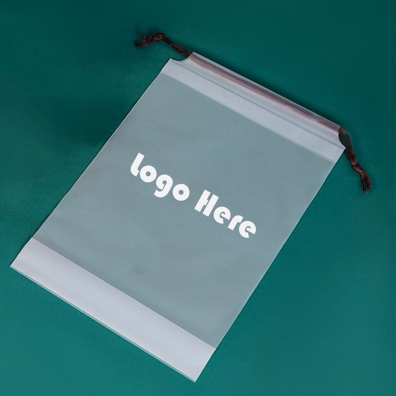 PEVA Plastic Drawstring Shoe Bag