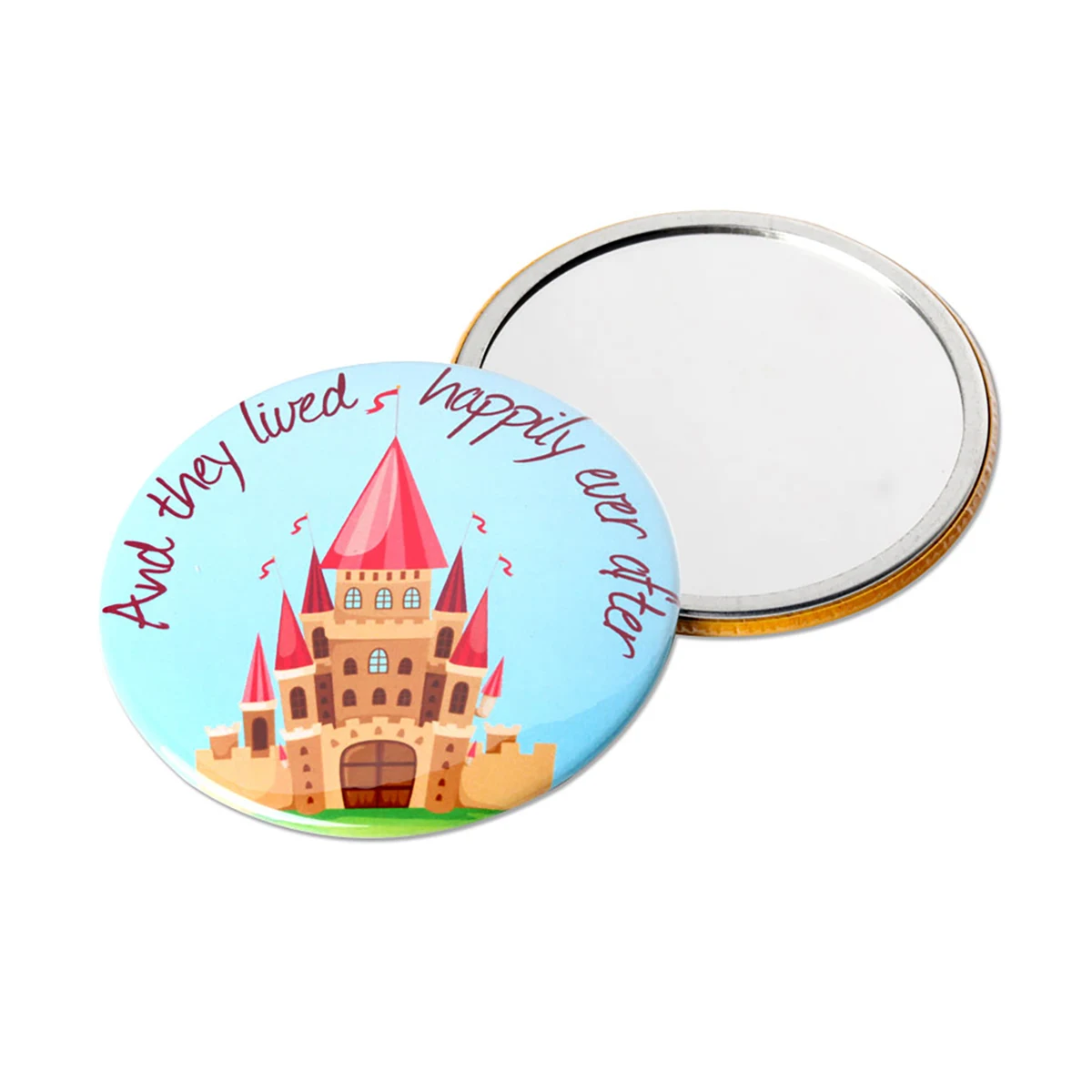 3" Circle Pocket Mirror Button 1