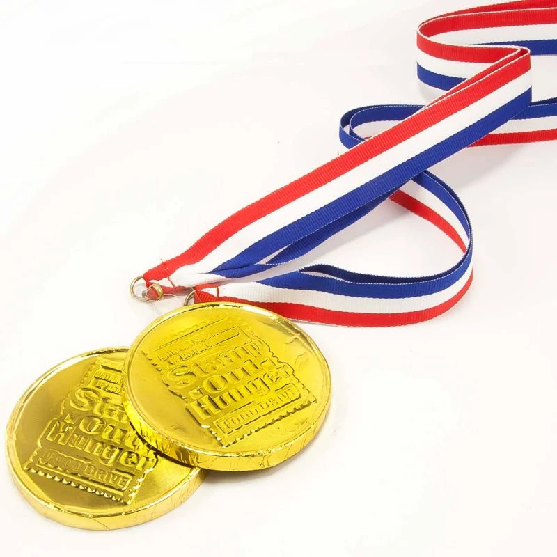 Wrapped Chocolate Medallion with Ribbon 1