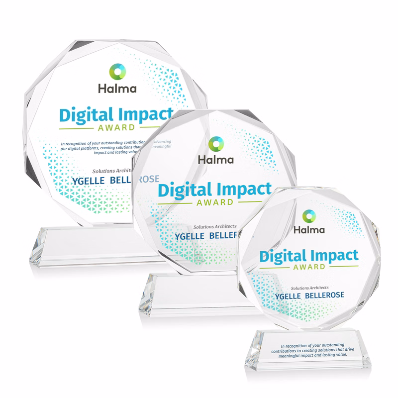 Acadian VividPrint™ Award on Newhaven Base - Clear