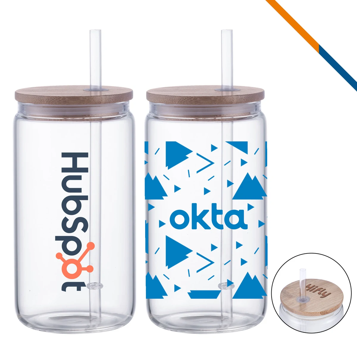 GulpFresh Glass Tumbler - 18 OZ. 1