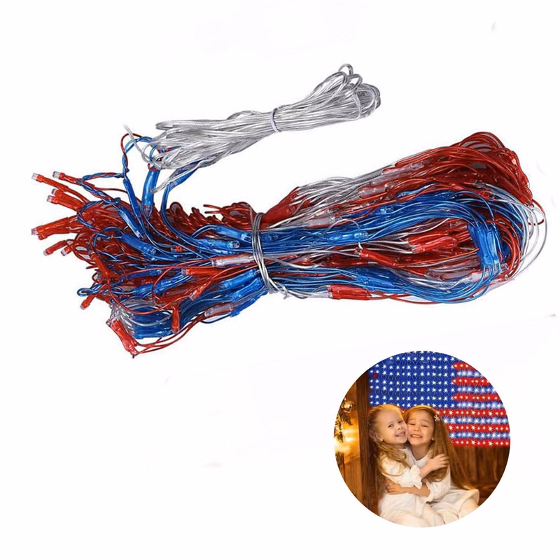 American Flag LED Net Light
