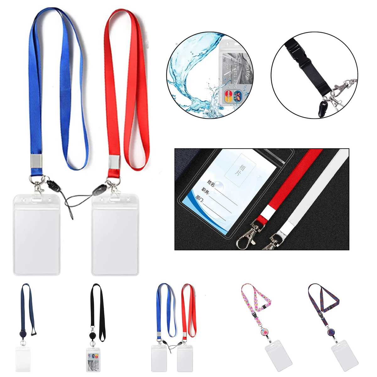 Lanyard neck nameplate clip 1