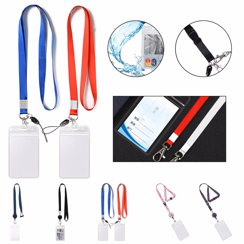 Lanyard neck nameplate clip