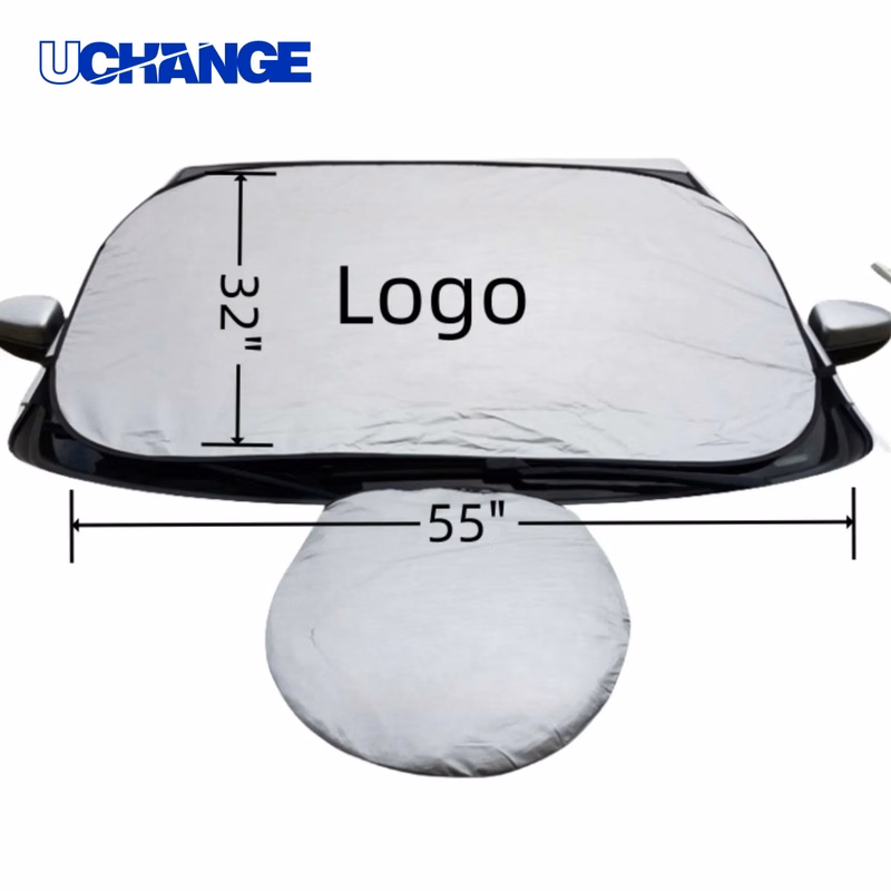 Custom Front Windshield Sun Shade With Pouch