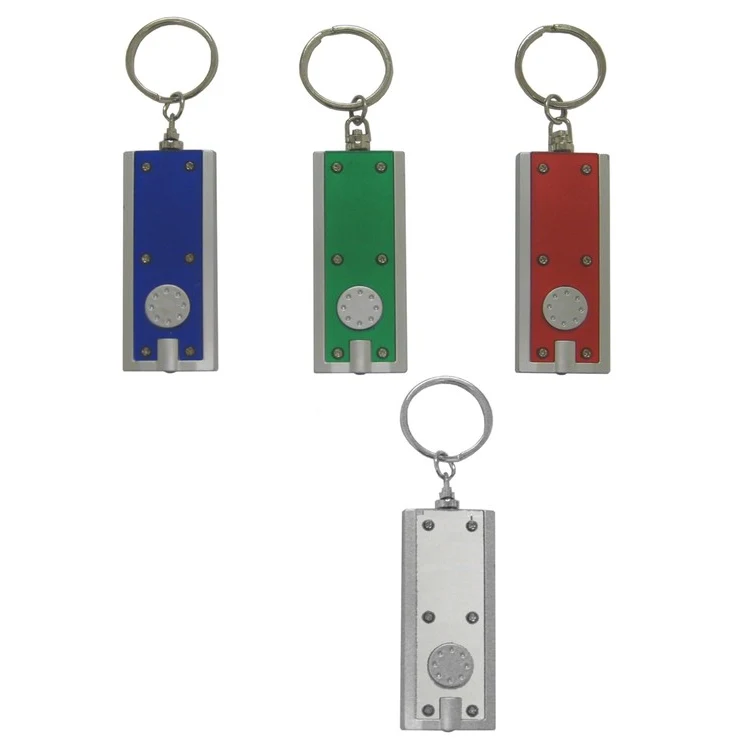 Silver Key Tag with Flashlight 1