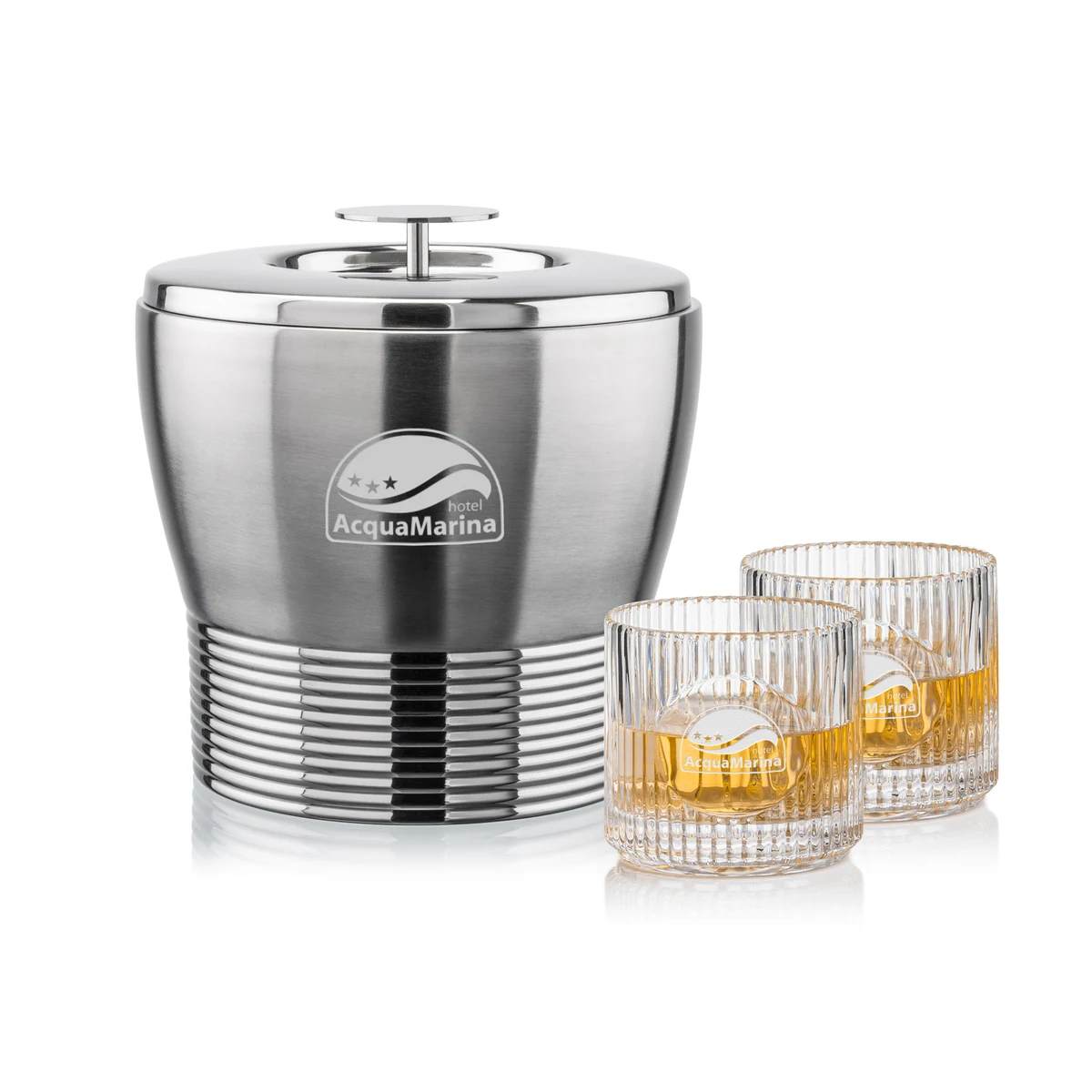 Genoa Ice Bucket & Dillard On-the-Rocks Set 1