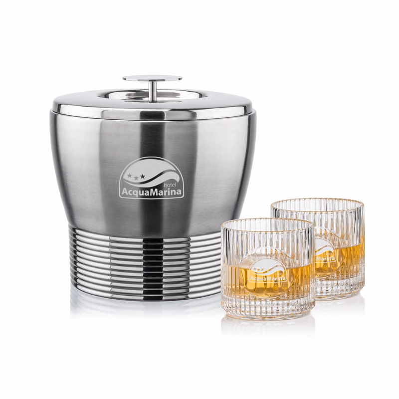 Genoa Ice Bucket & Dillard On-the-Rocks Set