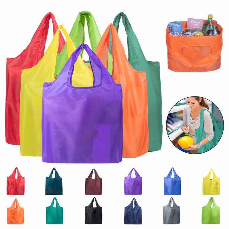 Reusable Foldable Machine Washable Shopping Bags