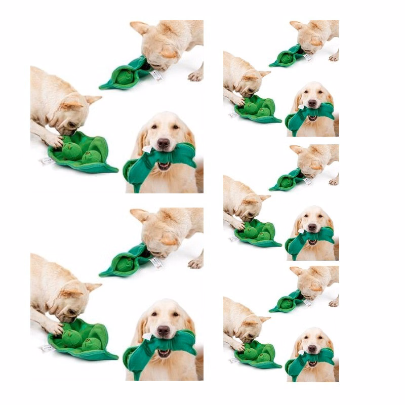Pea-shaped sniff dog toys
