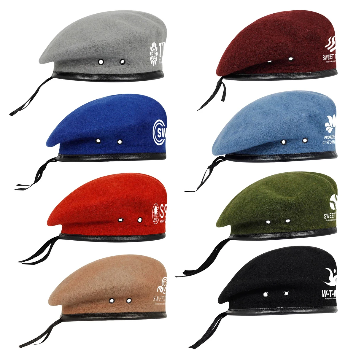 Adjustable Wool Military Beret 1