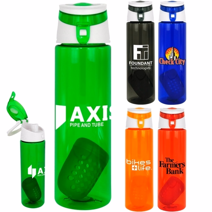 Trendy 24 oz. Colorful Bottle with Floating Infuser