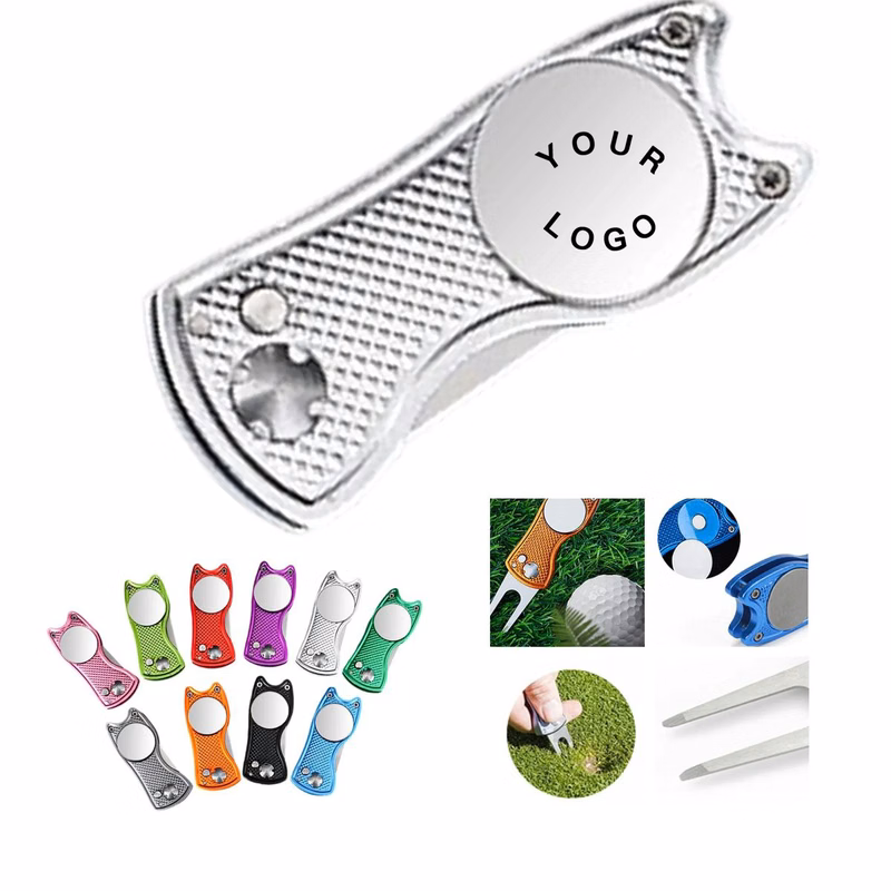 Divot Repair Tool with Custom Laser Engraving