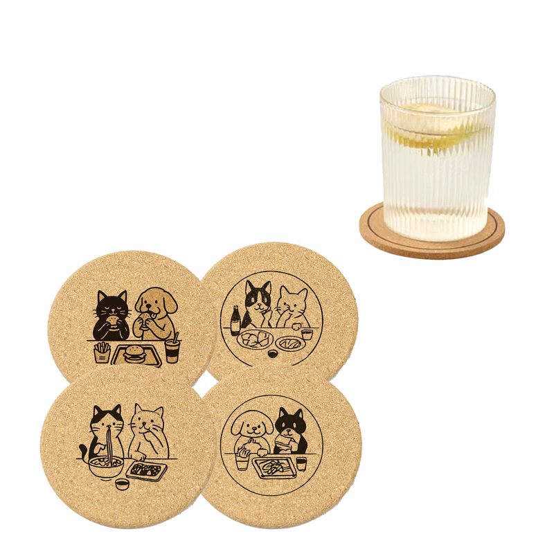 3.9" Cork Coaster