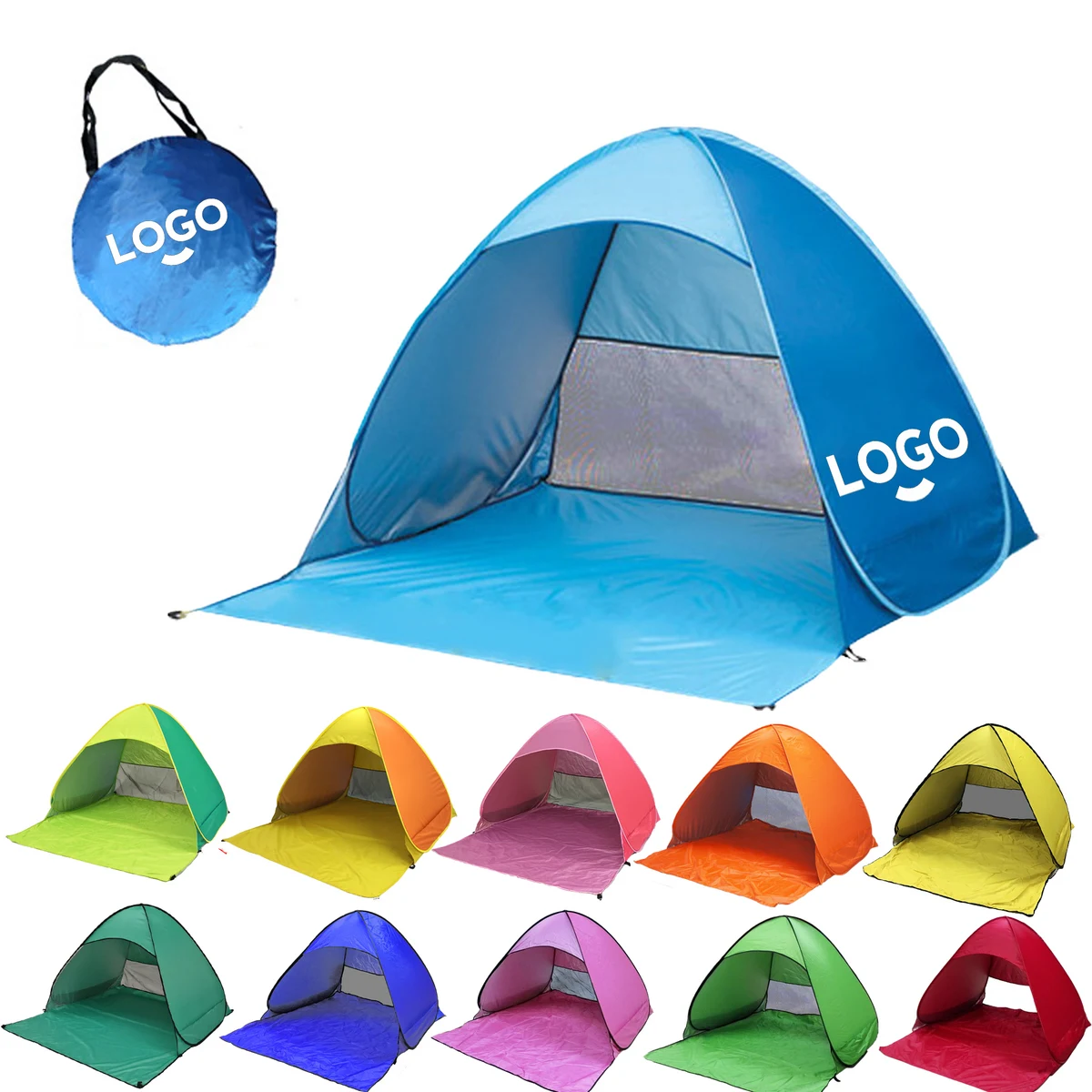 Automatic Pop Up Instant Portable Outdoors Beach Tent Sun Sh 1