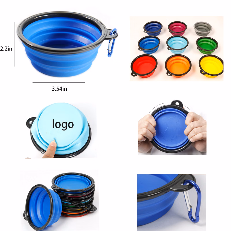 Portable Foldable Silicone Pet Travel Bowl