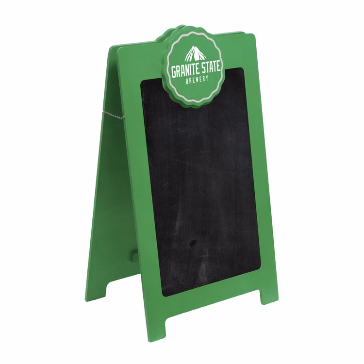 A-Frame Chalkboard with Round Header