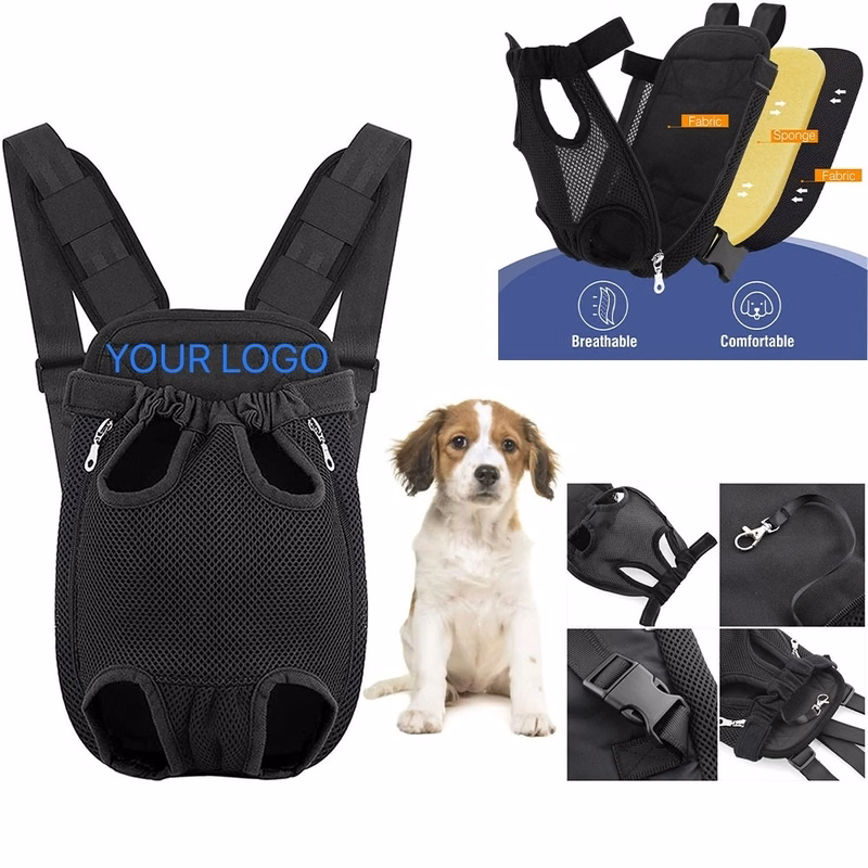 Adjustable Pet Front Carrier Backpack Travel Bag