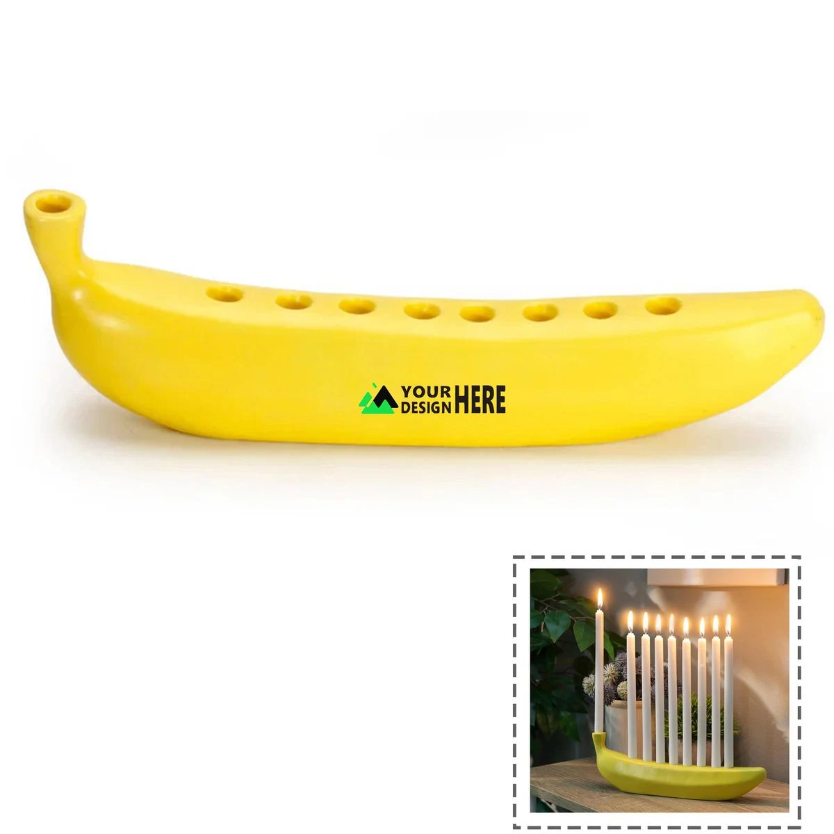 Ornaments Banana Candle Holder 1