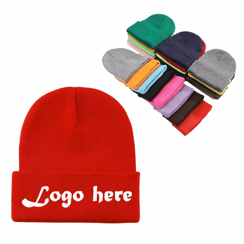 Acrylic Knit Cuffed Beanie