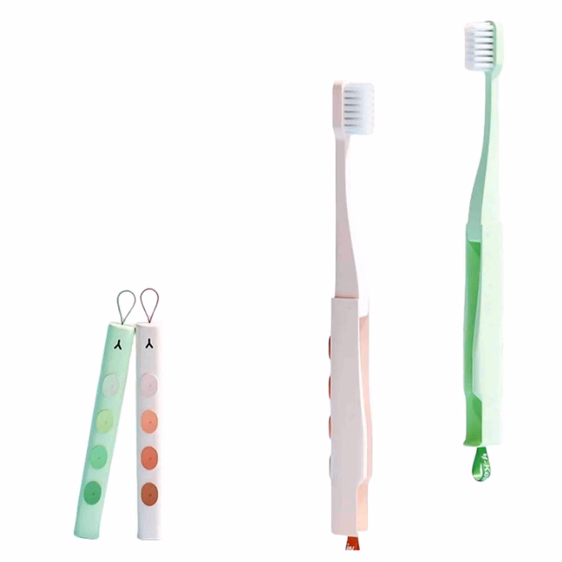 Portable Folding Toothbrush Set For Travel Camping