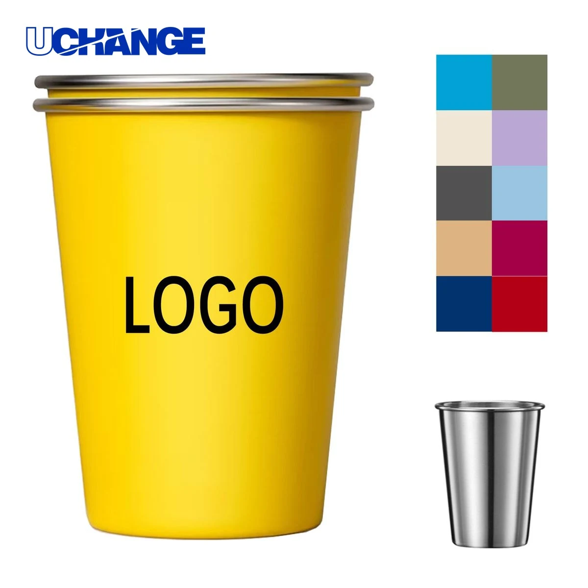 Stainless Steel Cup Drinking Mug (12 Oz) 1