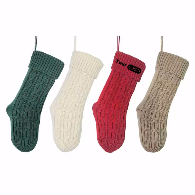 Classic Cable Knit Holiday Stocking