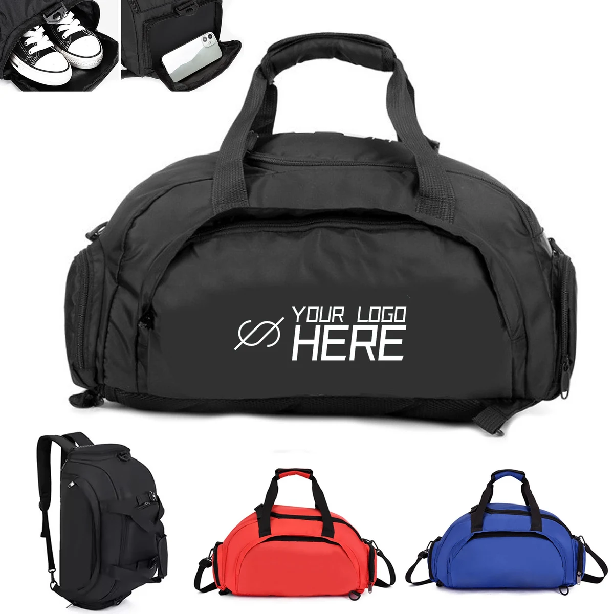 Travel Duffel Bag With Shoe Compartment 1