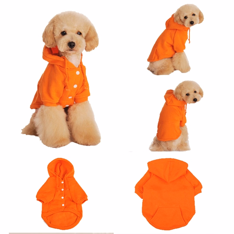 Puppy Hoodie Sweater Dog Coat With Pockets