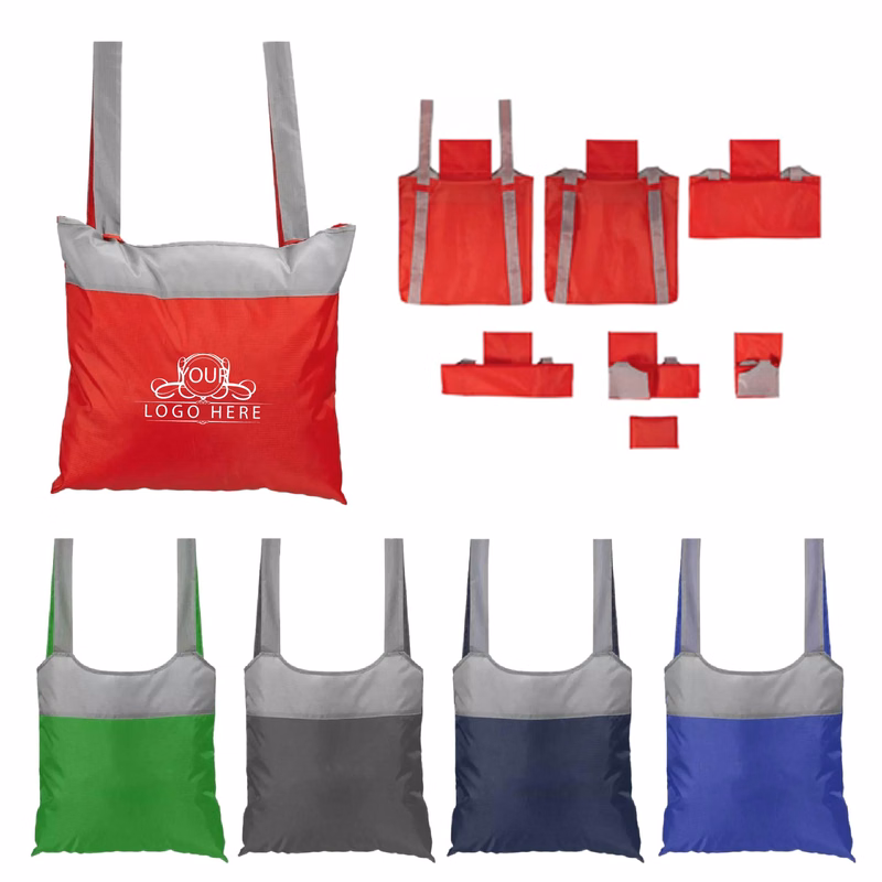 Foldable Reusable Backpack Tote Bag for Shopping Travel