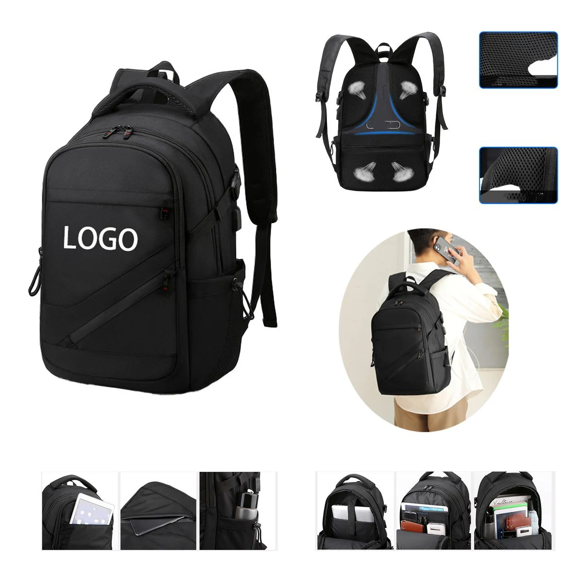 Business Hiking Travel Backpack 1